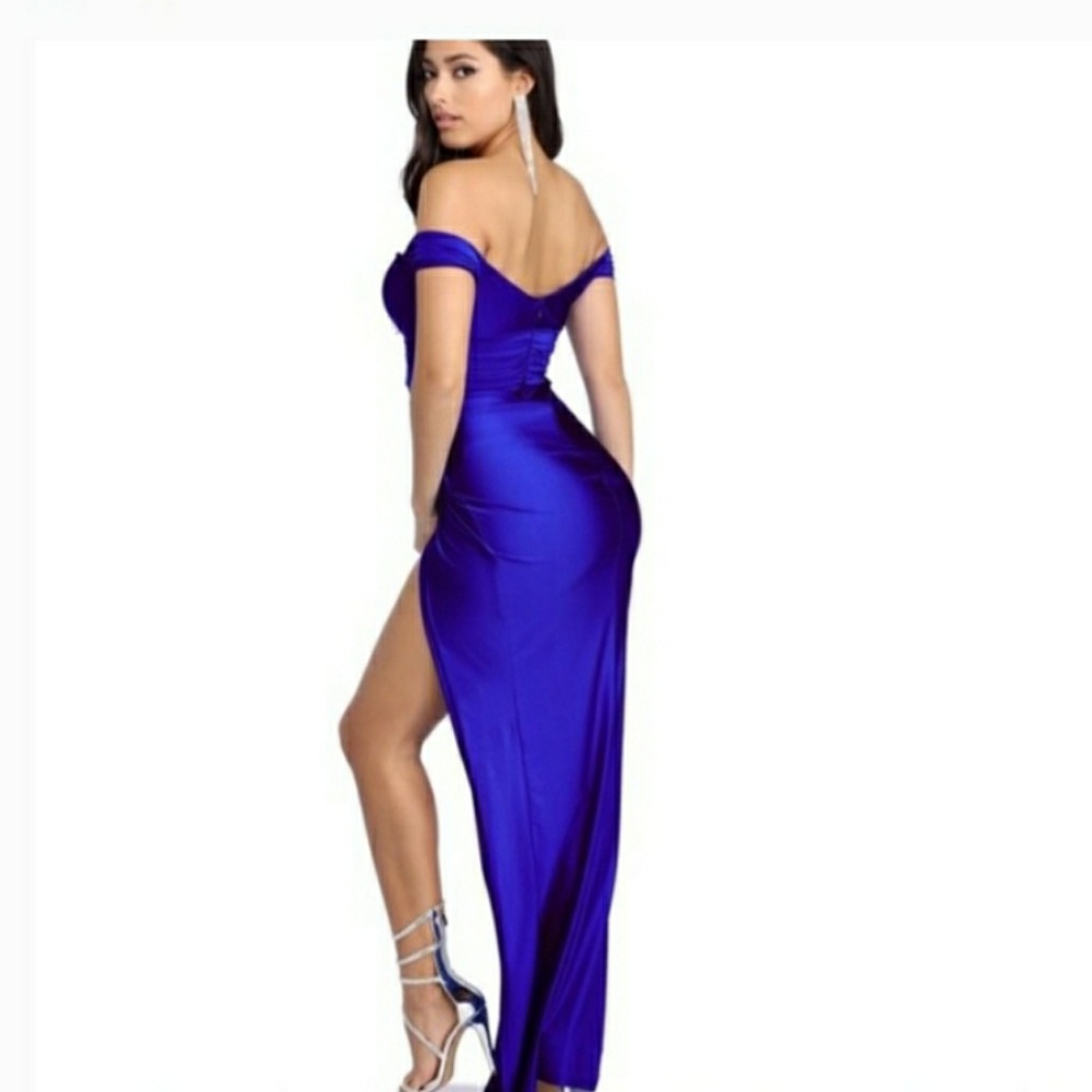 Royal blue dress